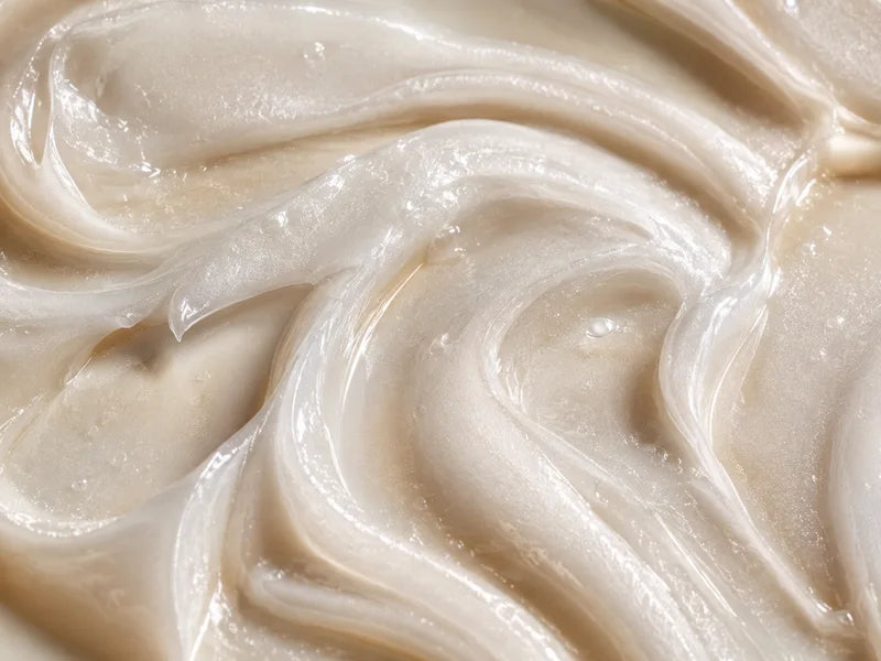 A swirl of creamy body wash